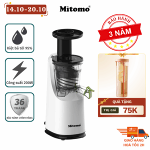 Máy Ép Trái Cây Chậm Mitomo EC - 55 Màu Trắng, Công suất 200W