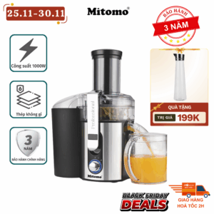 Máy Ép Trái Cây Nhanh Công Suất Cao Mitomo KJ-3057