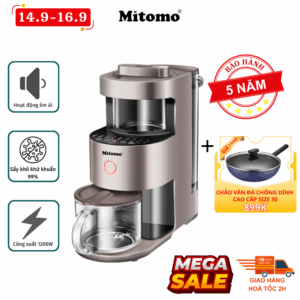 Máy xay sữa hạt, xay nấu đa năng cao cấp Mitomo MSH-986 MAX - Bảo hành chính hãng 5 năm
