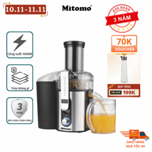 Máy Ép Trái Cây Nhanh Công Suất Cao Mitomo KJ-3057