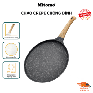 Chảo làm bánh CREPE Mitomo size 20 - Chống dính vượt trội