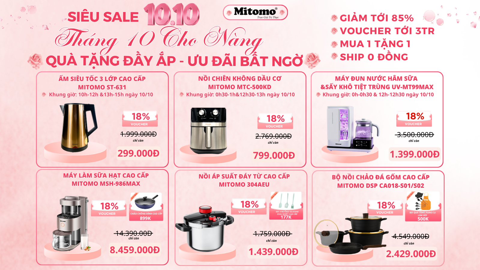 sieu sale 10.10 tu mitomo viet nam