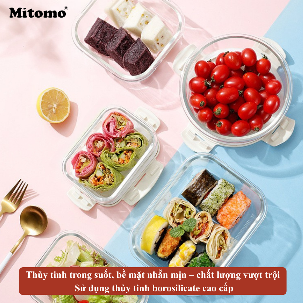 hop thuy tinh dung thuc pham mitomo