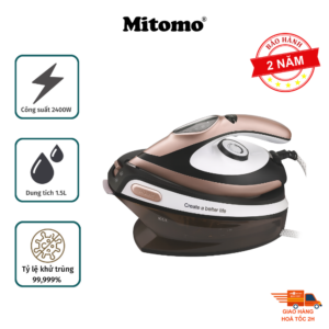 Bàn ủi hơi nước cao cấp Mitomo KD1120 - Công suất cao - Áp suất mạnh - Ủi siêu nhanh