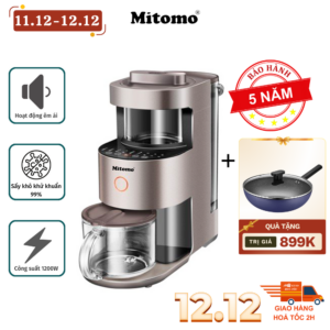 Máy xay sữa hạt, xay nấu đa năng cao cấp Mitomo MSH-986 MAX - Bảo hành chính hãng 5 năm