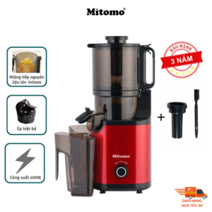 Máy Ép Trái Cây Chậm Công Nghiệp Mitomo KJ-3081Max - Công suất 400W - Kiệt bã tới 98%