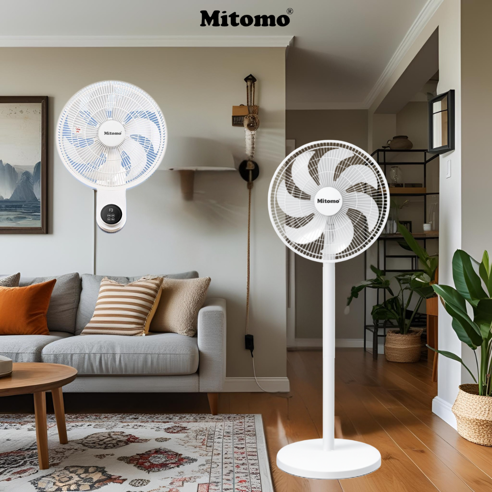 combo quat lung va quat treo tuong mitomo