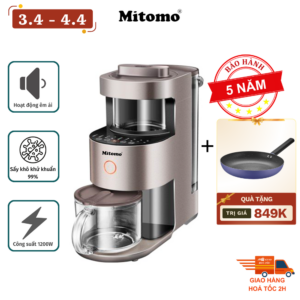 Máy xay sữa hạt, xay nấu đa năng cao cấp Mitomo MSH-986 MAX - Bảo hành chính hãng 5 năm