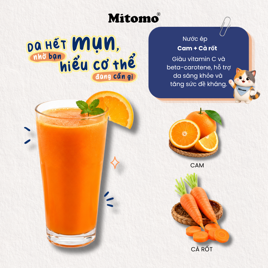 Nước ép cam cà rốt