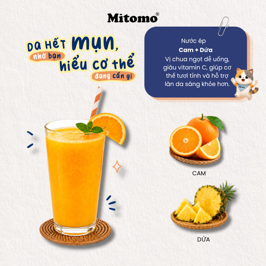 Nước ép dứa cam