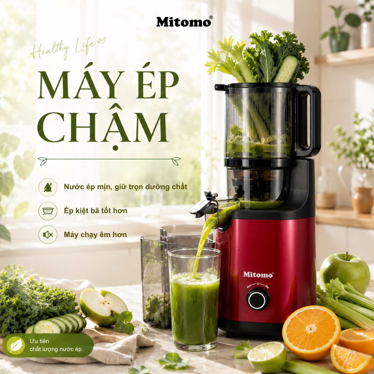 Máy ép chậm