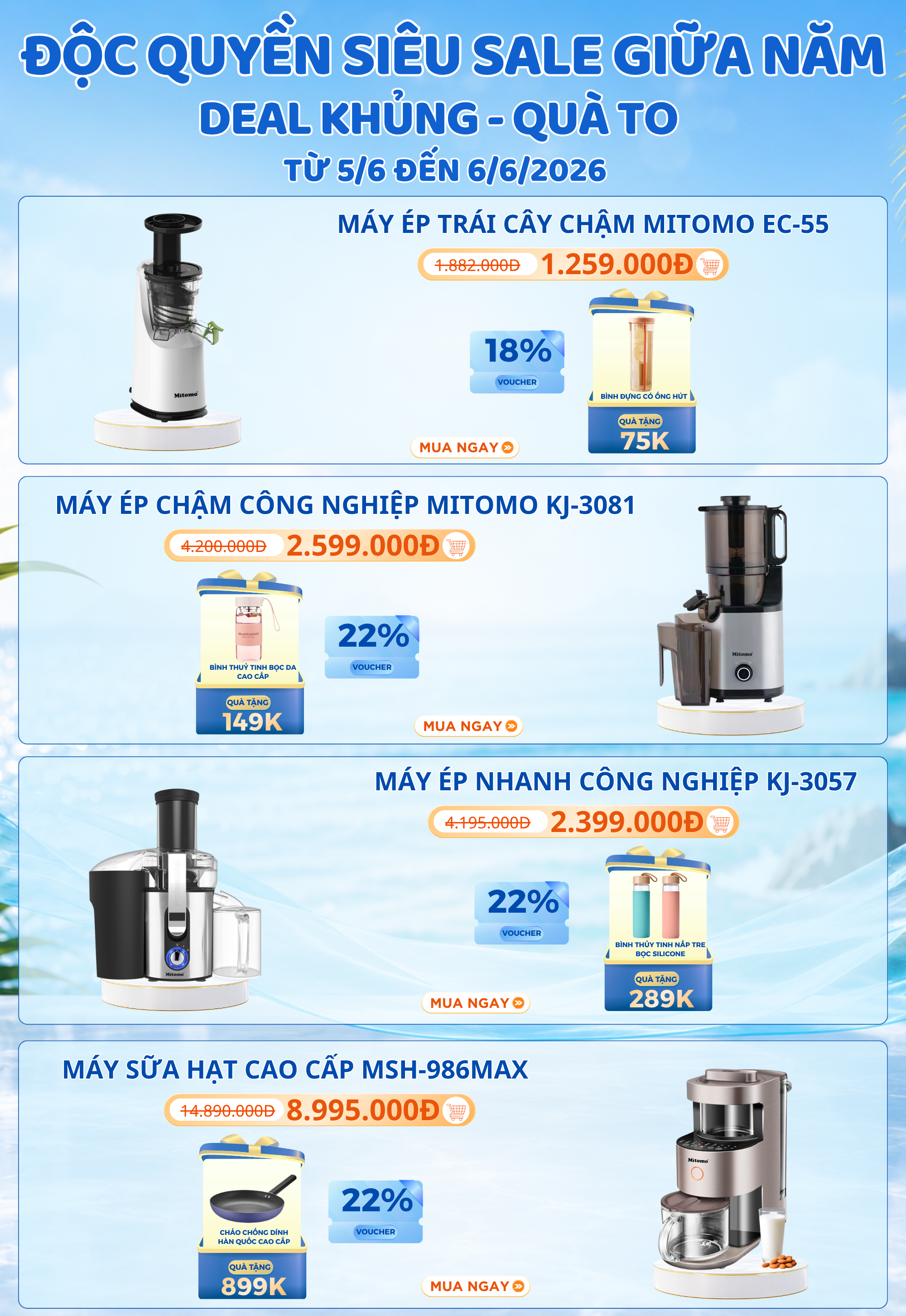 mitomo sieu sale 6.6 - sale khung giua nam