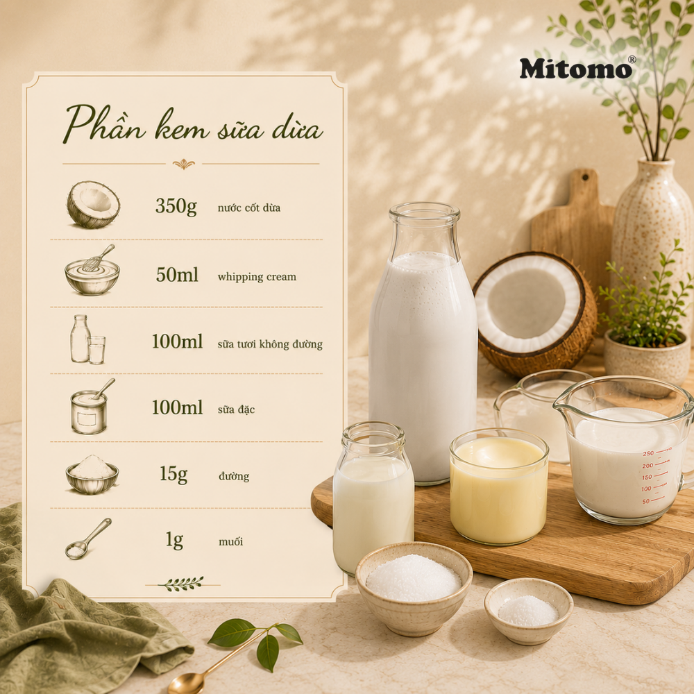 Phần kem sữa dừa