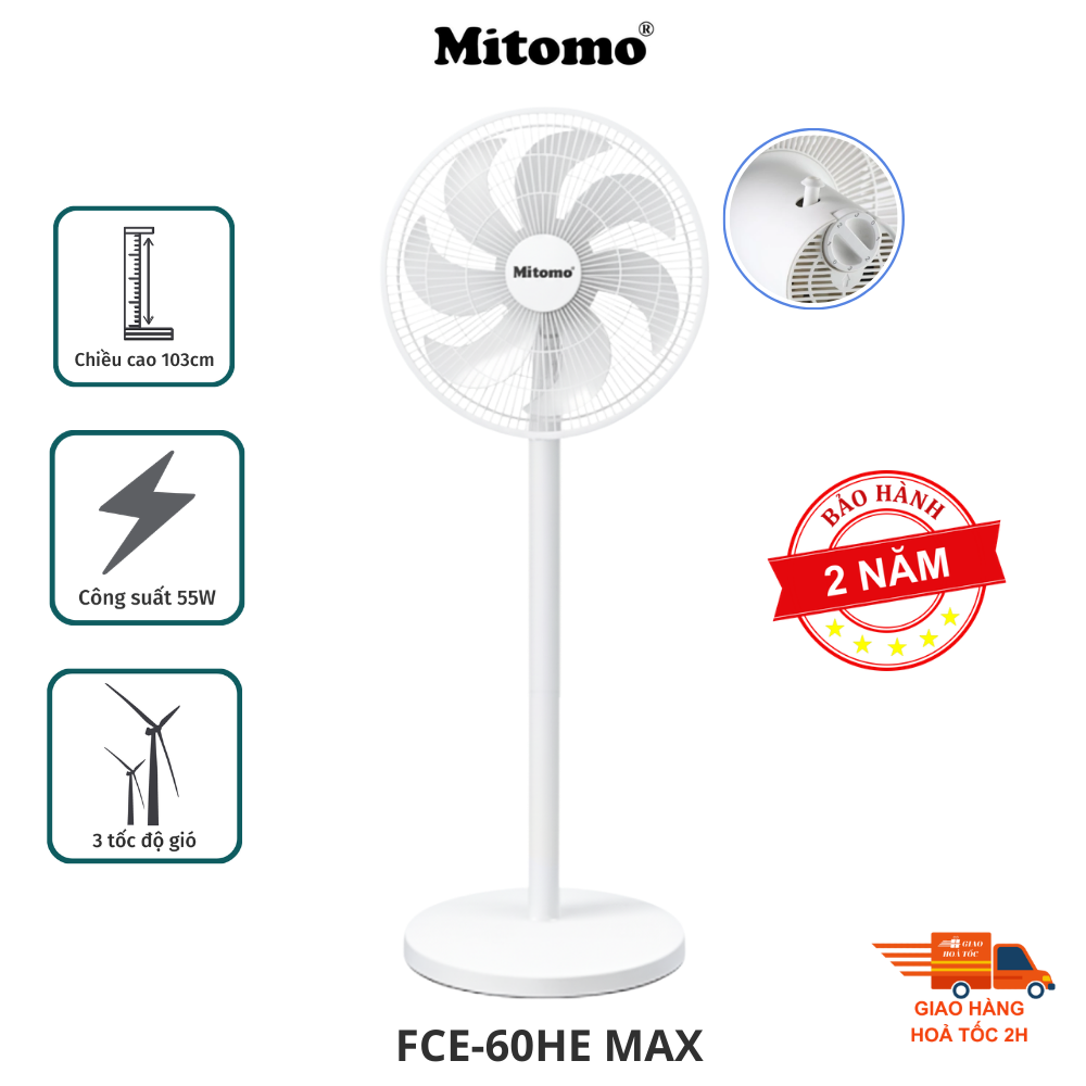 Quạt đứng cao cấp Mitomo FCE-60AE Max